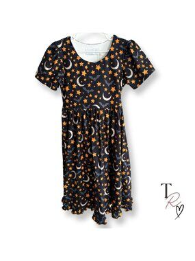Gorgeous The Fox NWT Girls Halloween Dress Size 8 Bats Stars Moon